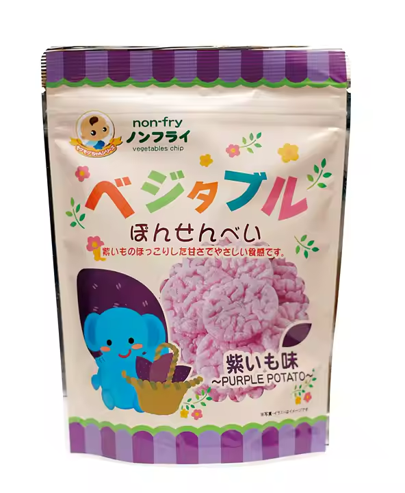 Sweet Tasty Baby Grain Snacks Puffed Rice Crispy Potato Salt Crackers Bulk Vegetables Healthy Soft Biscuits for Children