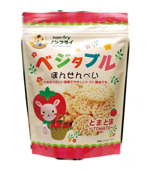 High Quality Soft Grain Snacks Rice Vegetable Potato Seaweed Crackers Biscuits Colorful Baby Gifts Bag Packaging